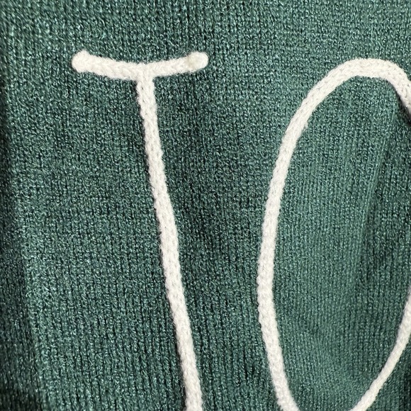 Rae Dunn Womens XL Sweater Pullover Crewneck Green Holiday  Christmas Cozy Soft - Picture 2 of 12